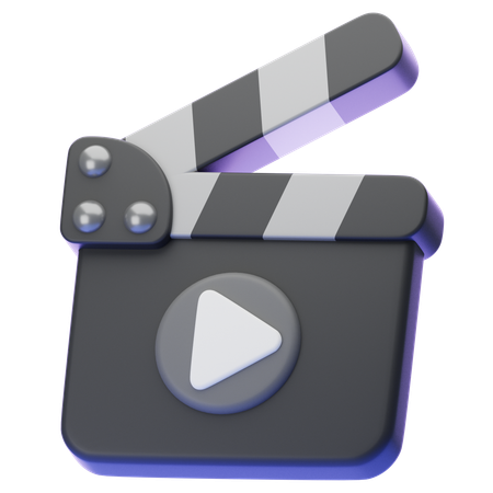 カチンコ  3D Icon