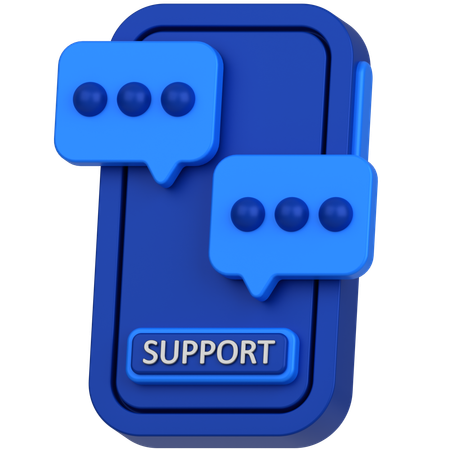 サポート  3D Icon