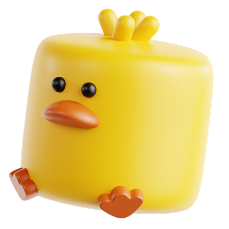 マシュマロひよこ 3Dアイコン