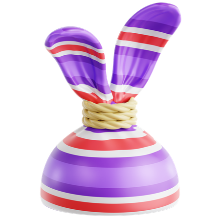 イースターのお菓子バッグ 3Dアイコン