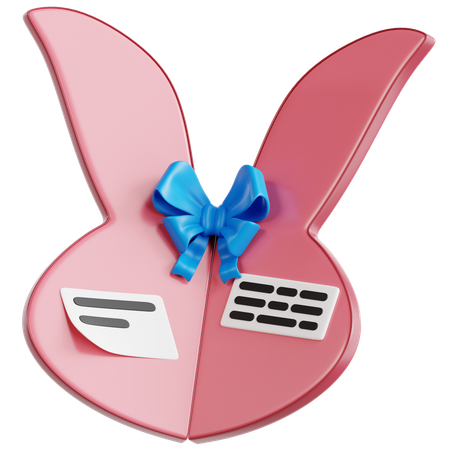 イースターのグリーティングカード 3Dアイコン