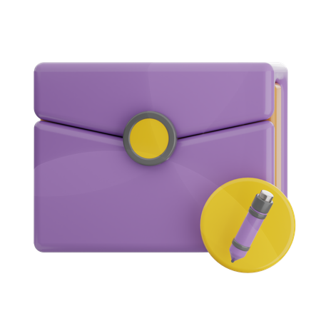 メールを作成  3D Icon