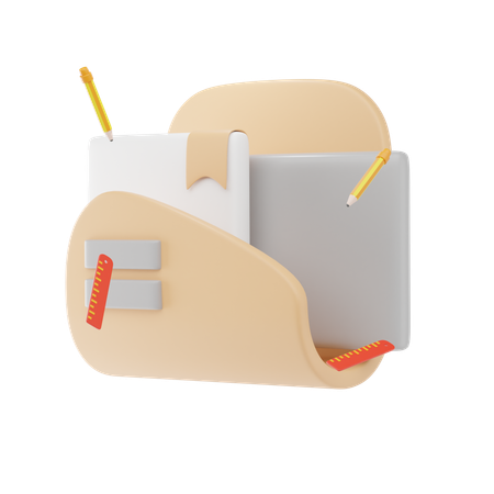 ファイルフォルダー  3D Icon