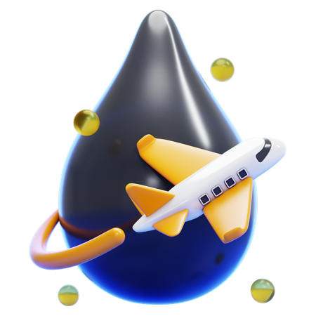 항공 연료  3D Icon