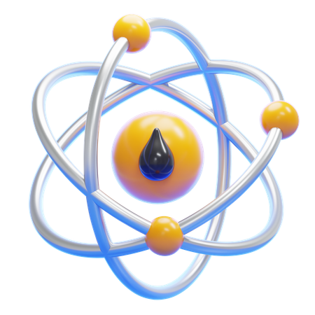 기름 분자  3D Icon