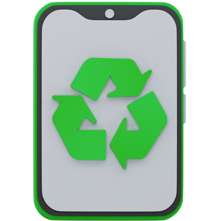 電話のリサイクル  3D Icon
