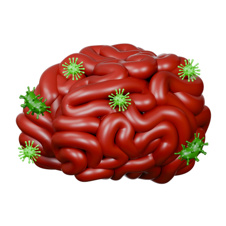 뇌 질환  3D Icon