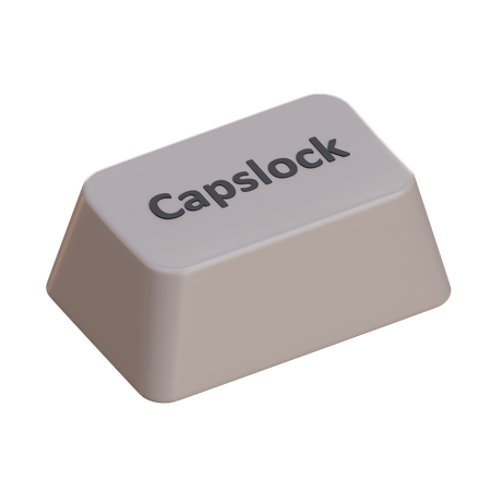키캡 캡스락  3D Icon