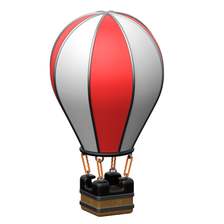 熱気球  3D Icon
