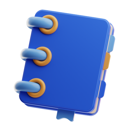 공책  3D Icon