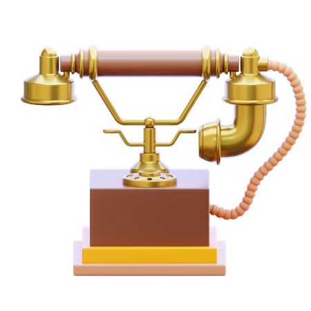 ヴィンテージ電話  3D Icon