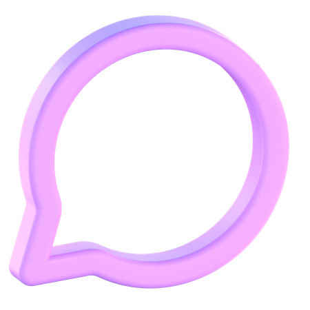 チャット  3D Icon