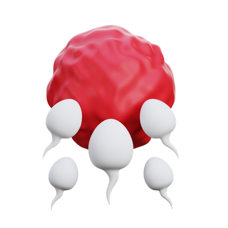 受精  3D Icon