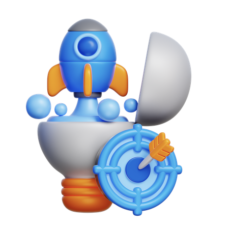 아이디어를 실행으로 옮기다  3D Icon