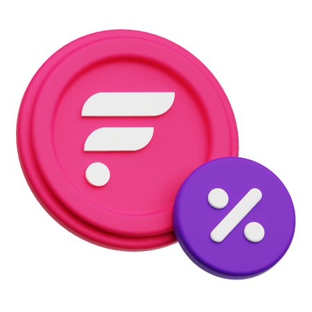 フレア割引  3D Icon