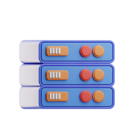 サーバ  3D Icon