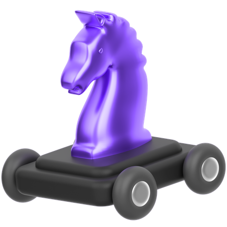 トロイの木馬  3D Icon