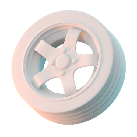 リムタイヤ  3D Icon