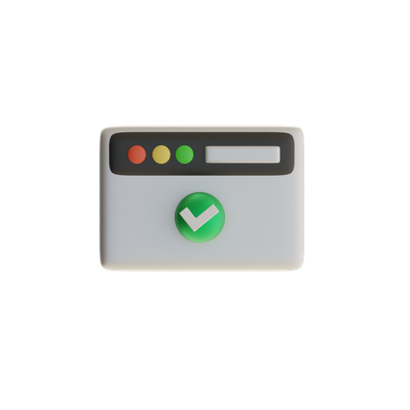활성 탭 선택  3D Icon