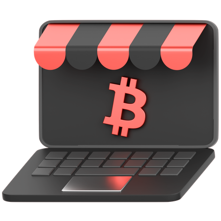 비트코인 쇼핑  3D Icon
