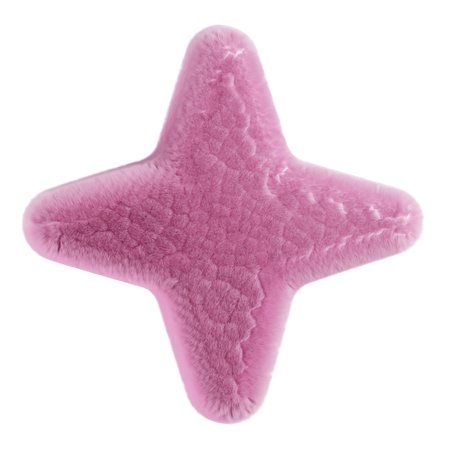 抽象的なふわふわした要素  3D Icon