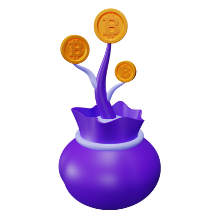 비트코인 투자  3D Icon