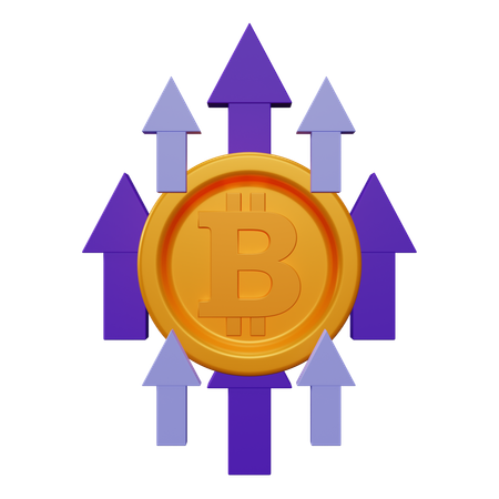 비트코인 이익  3D Icon