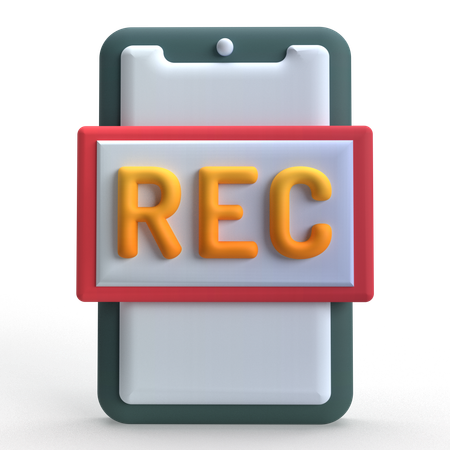 녹음  3D 아이콘