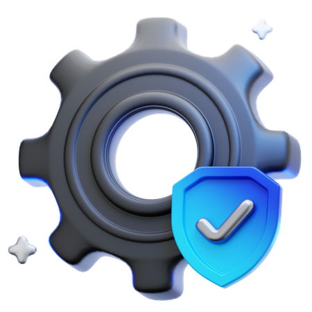 보안 설정  3D Icon
