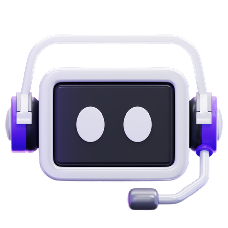 인공지능 챗봇  3D Icon