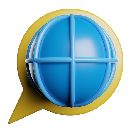 言語翻訳  3D Icon