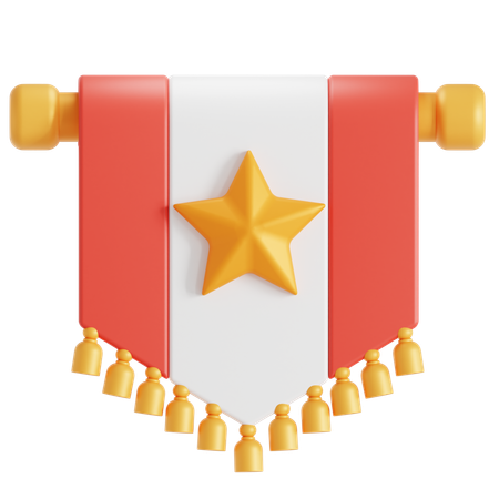 王国旗トロフィー  3D Icon