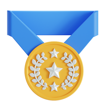 花輪付きメダリオン  3D Icon