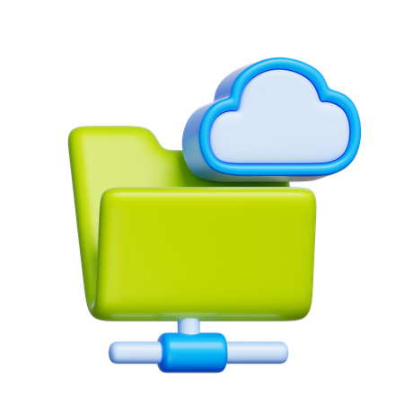 클라우드 폴더  3D Icon