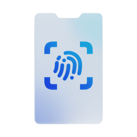 モバイル指紋  3D Icon