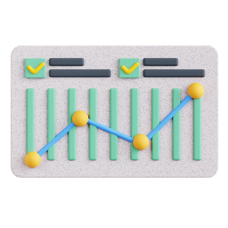 성장 차트  3D Icon