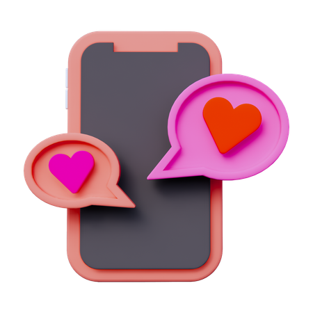 채팅을 좋아해요  3D Icon