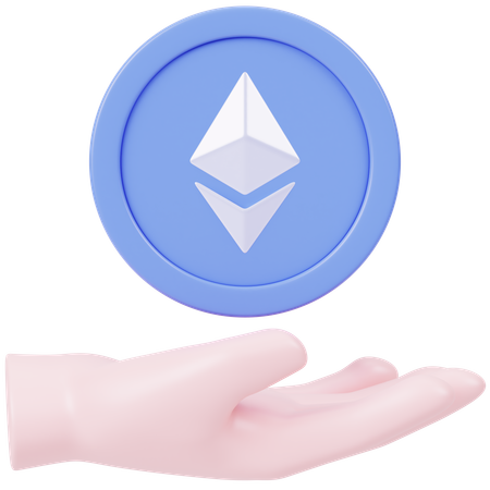 이더리움 코인  3D Icon