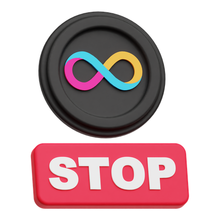 인터넷 컴퓨터 정지  3D Icon