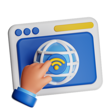 ウェブナビゲーション  3D Icon