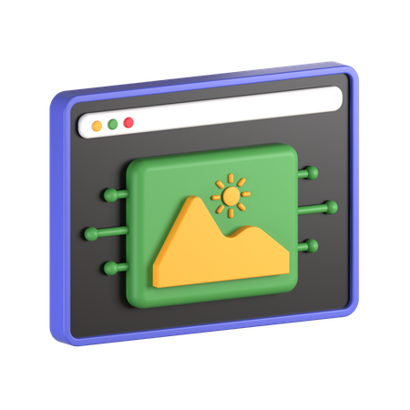 디지털 자산  3D Icon