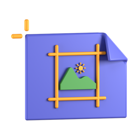 대지  3D Icon