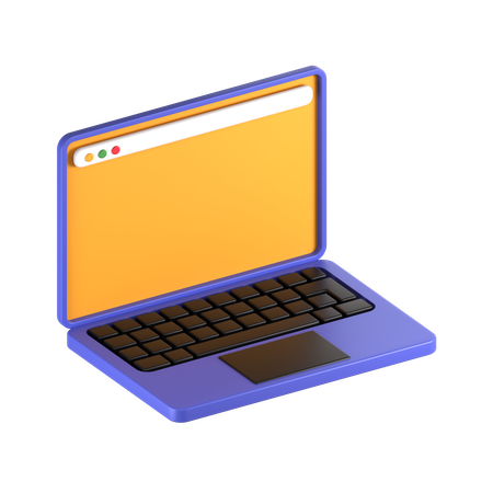 랩탑  3D Icon