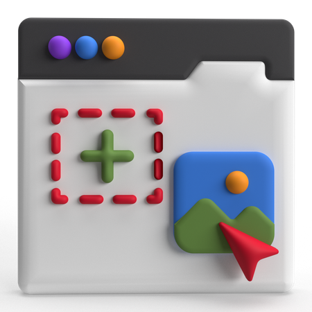 끌어서 놓기  3D Icon