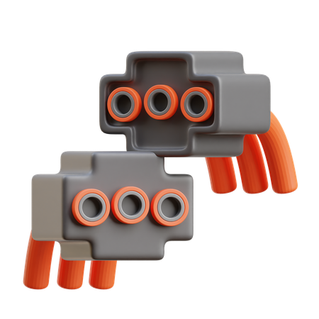 커넥터  3D Icon