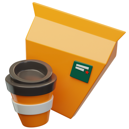 テイクアウト食品  3D Icon