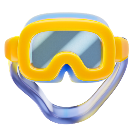 수영 고글  3D Icon