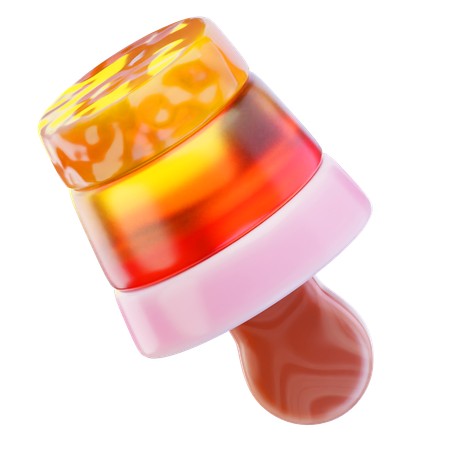 아이스크림 롤리  3D Icon