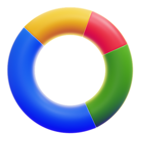 ドーナツグラフ  3D Icon