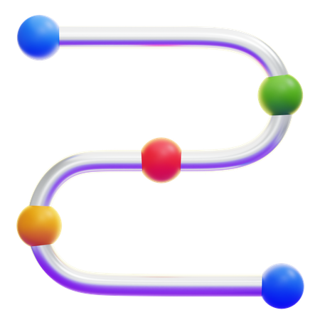 距離  3D Icon